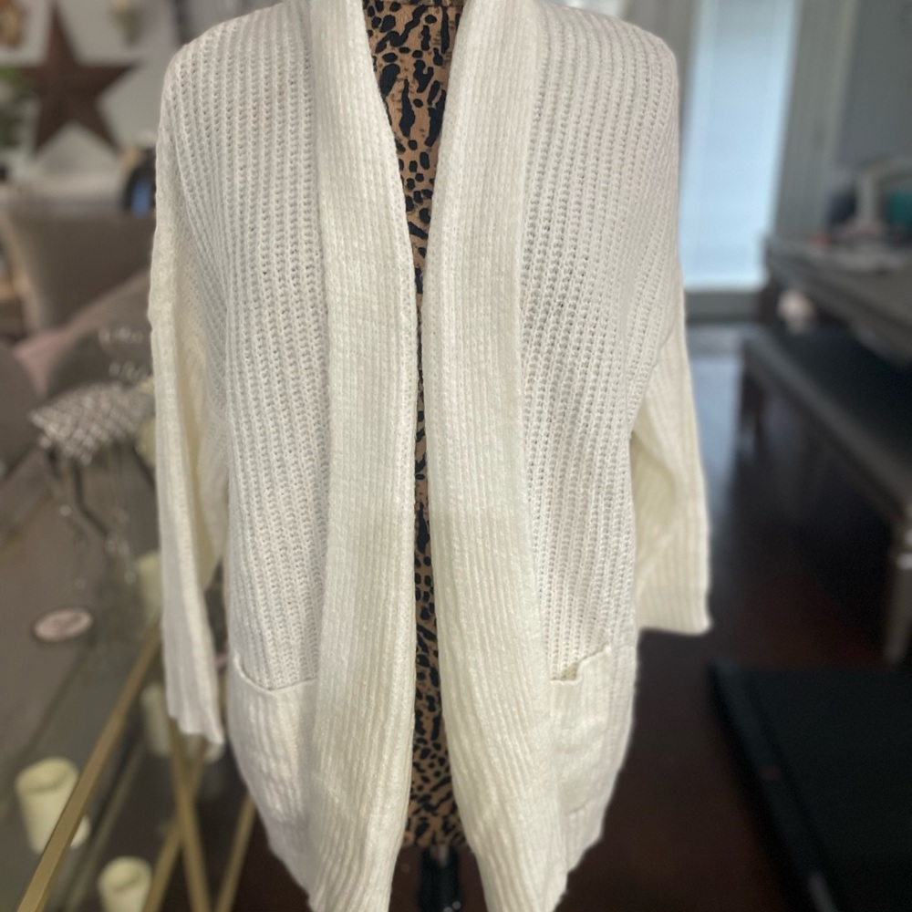 Active USA Cream Women's Cardigan